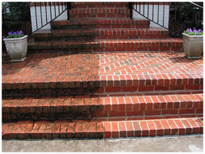 photo of brick steps