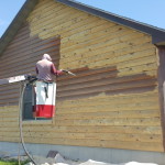 log home in Elroy