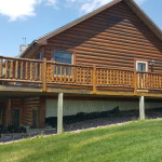 log home in Elroy